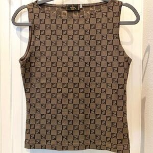 Fendi Tops
Fendi Genuine Zucca monogram Stretchy Spandex Tank Top